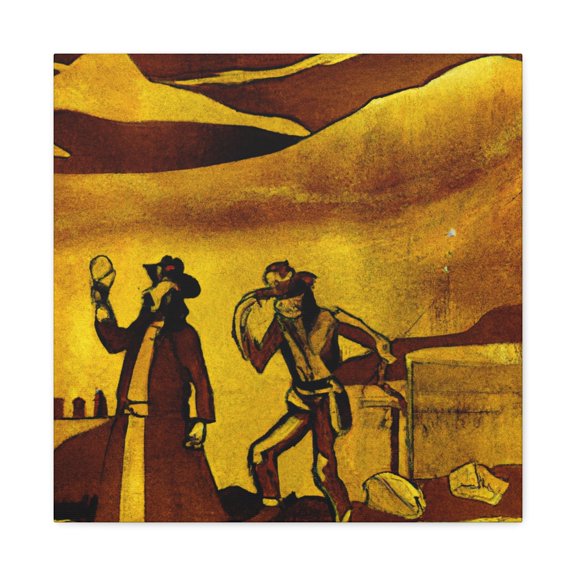"Golden Harvest Mine Scene" - Canvas
