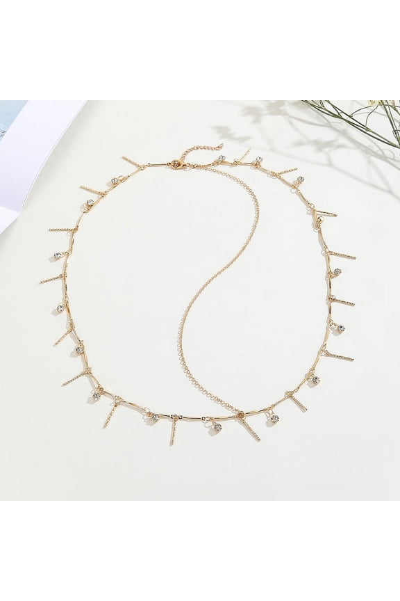 Golden Headpiece Hair Chain Hanging Small White Beads and Tassels Head Chain Jewelry Bride Party Festival Birthday Gift For Women and Girls