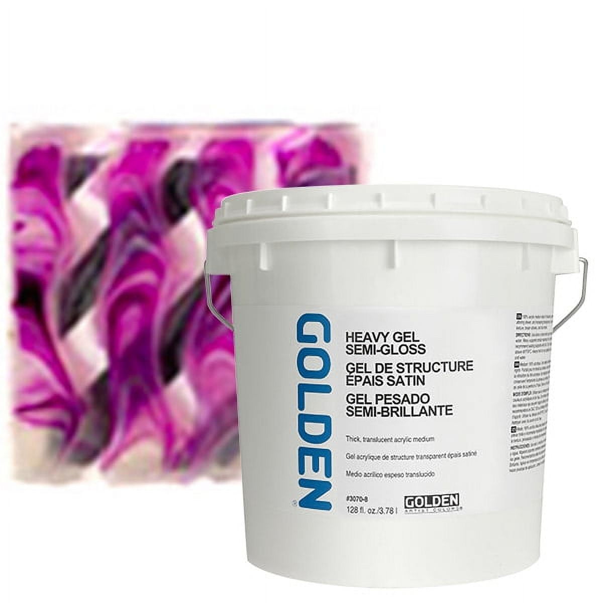 Golden Heavy Acrylic Gel Medium - Semi-Gloss, 128 oz tub