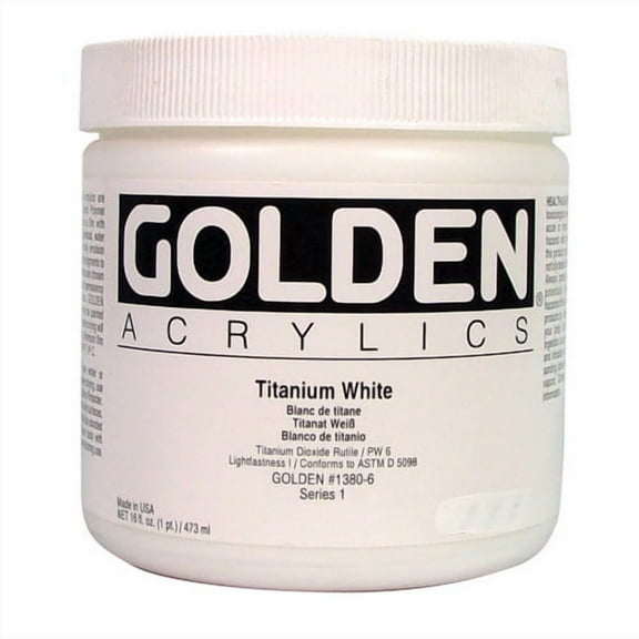 Golden® Heavy Body Acrylic, 16 oz., Titanium White