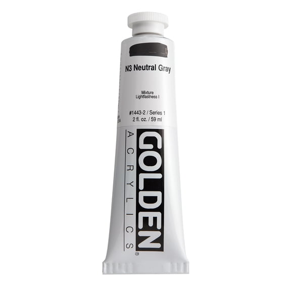 Golden� Heavy Body Acrylic, 2 oz., Neutral Grey N3