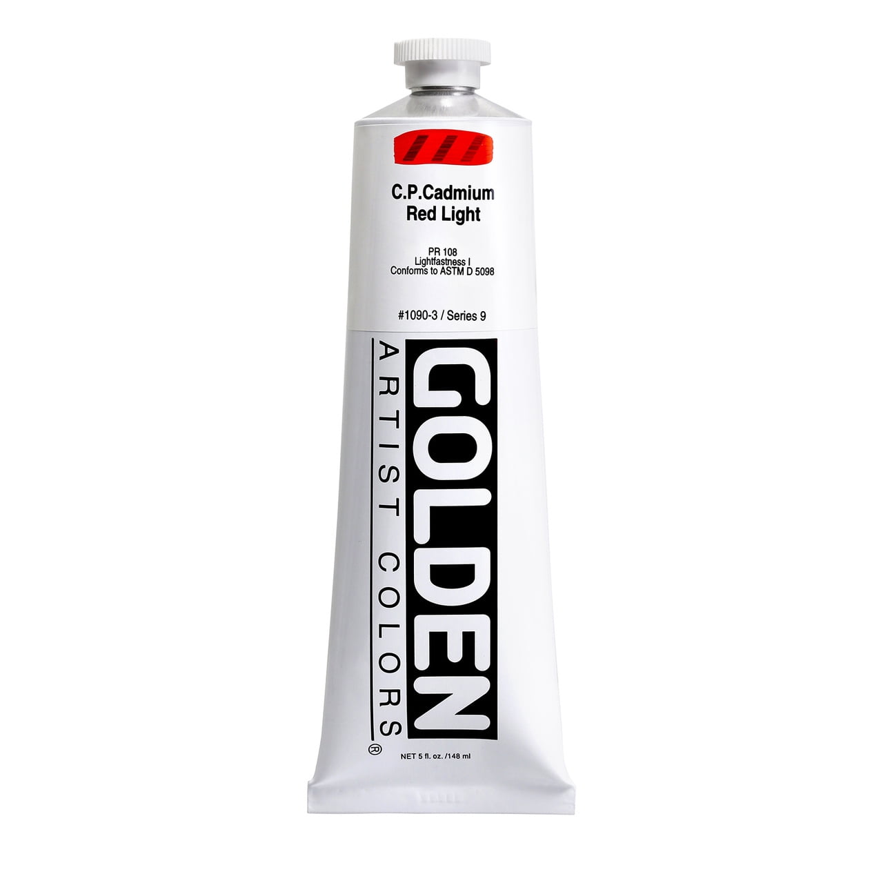 Golden® Heavy Body Acrylic, 5 oz., C.P. Cadmium Red Light