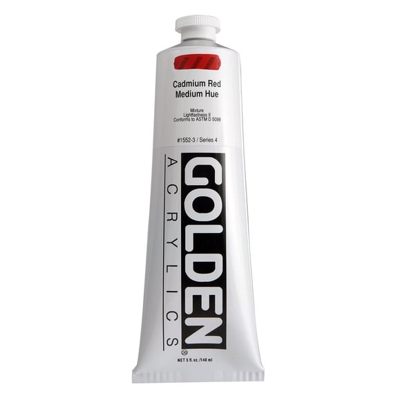 Golden Artist Colors Heavy Body Acrylic 5 oz. Cadmium Red Medium Hue