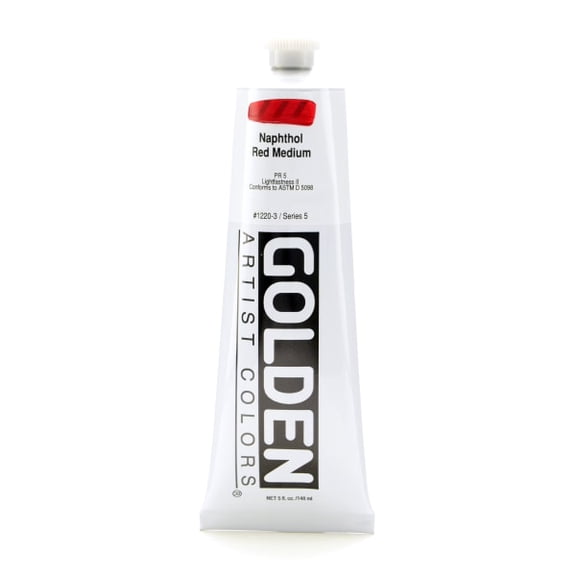 Golden - Heavy Body Acrylic - 5 oz. Tube - Naphthol Red Medium