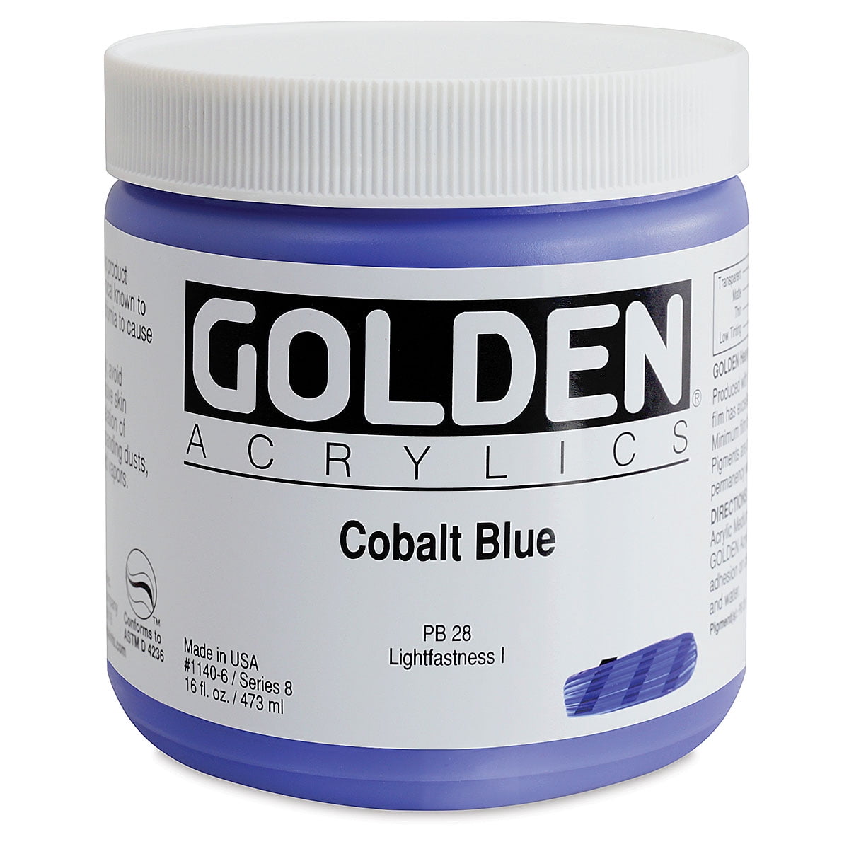 Golden - Heavy Body Acrylic - Cobalt Blue, 16 oz