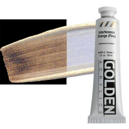 Golden Heavy Body Acrylic - Interference Orange, 2 oz Tube