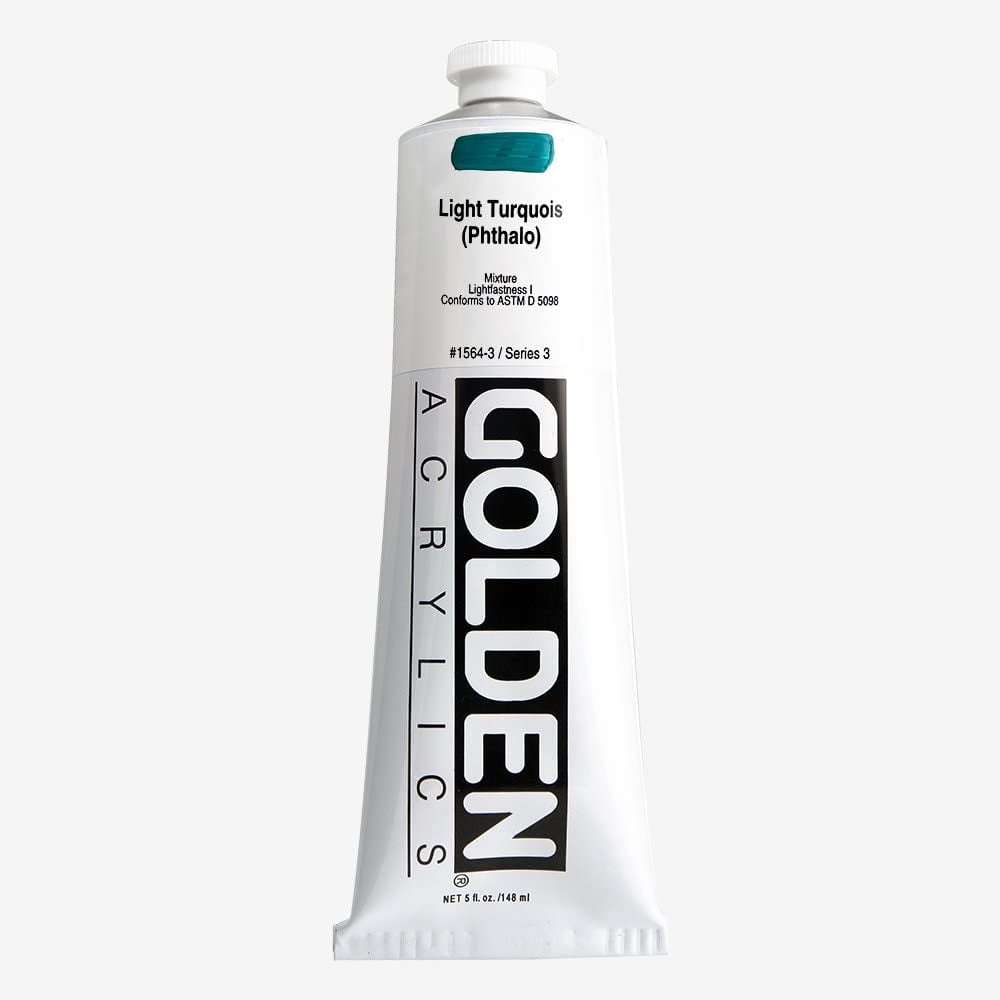 Golden - Heavy Body Acrylic - Light Turquoise (Pthalo), 5 oz