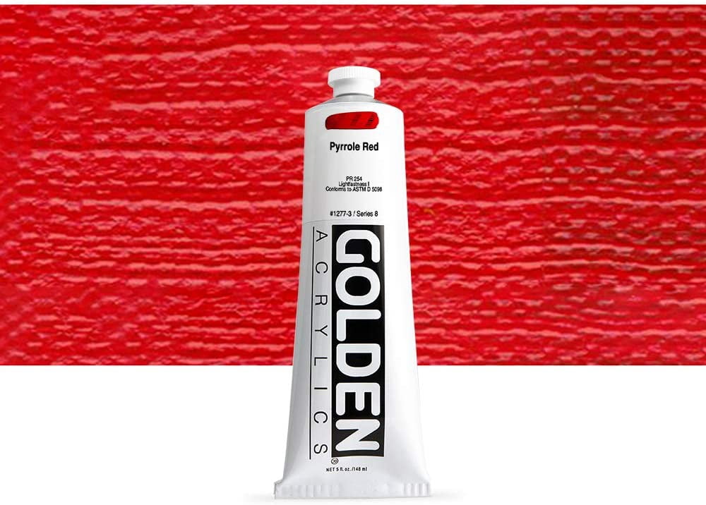 Golden - Heavy Body Acrylic - Pyrrole Red, 5 oz