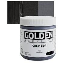 Golden Heavy Body Artist Acrylic, 16 oz, Carbon Black