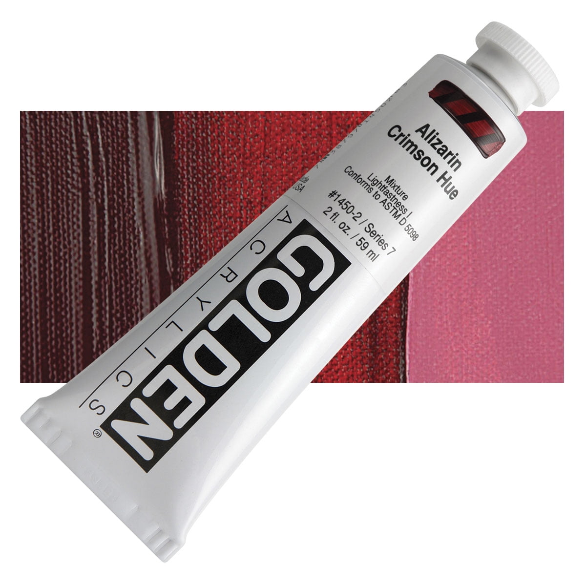 Golden Heavy Body Artist Acrylics - Alizarin Crimson Hue, 2 oz Tube