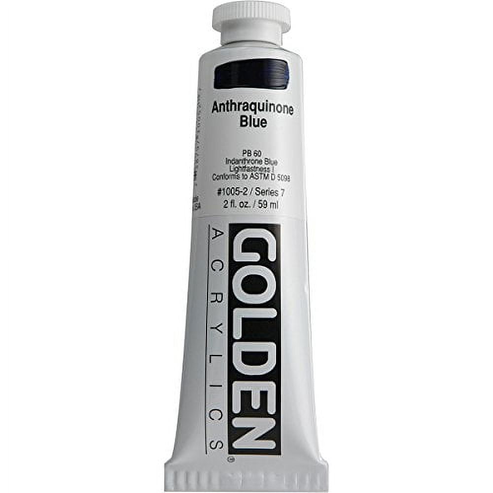 Golden Heavy Body Artist Acrylics - Anthraquinone Blue, 2 oz Tube