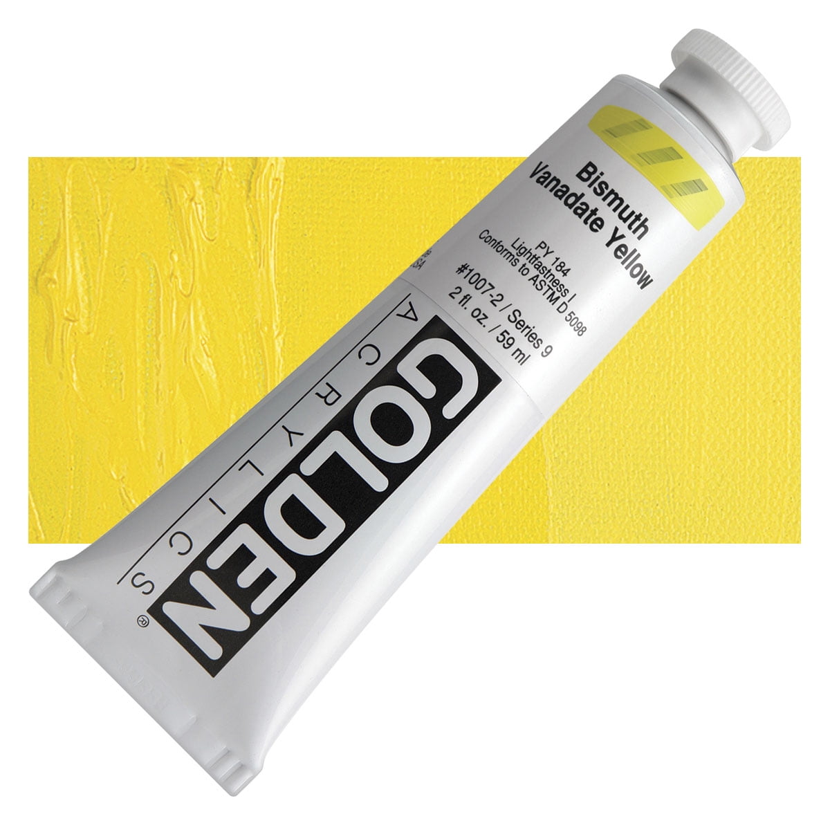 Golden Heavy Body Artist Acrylics - Bismuth Vanadate Yellow, 2 oz Tube