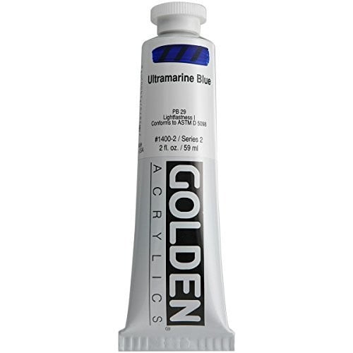 Golden Heavy Body Artist Acrylics - Ultramarine Blue, 2 oz Tube