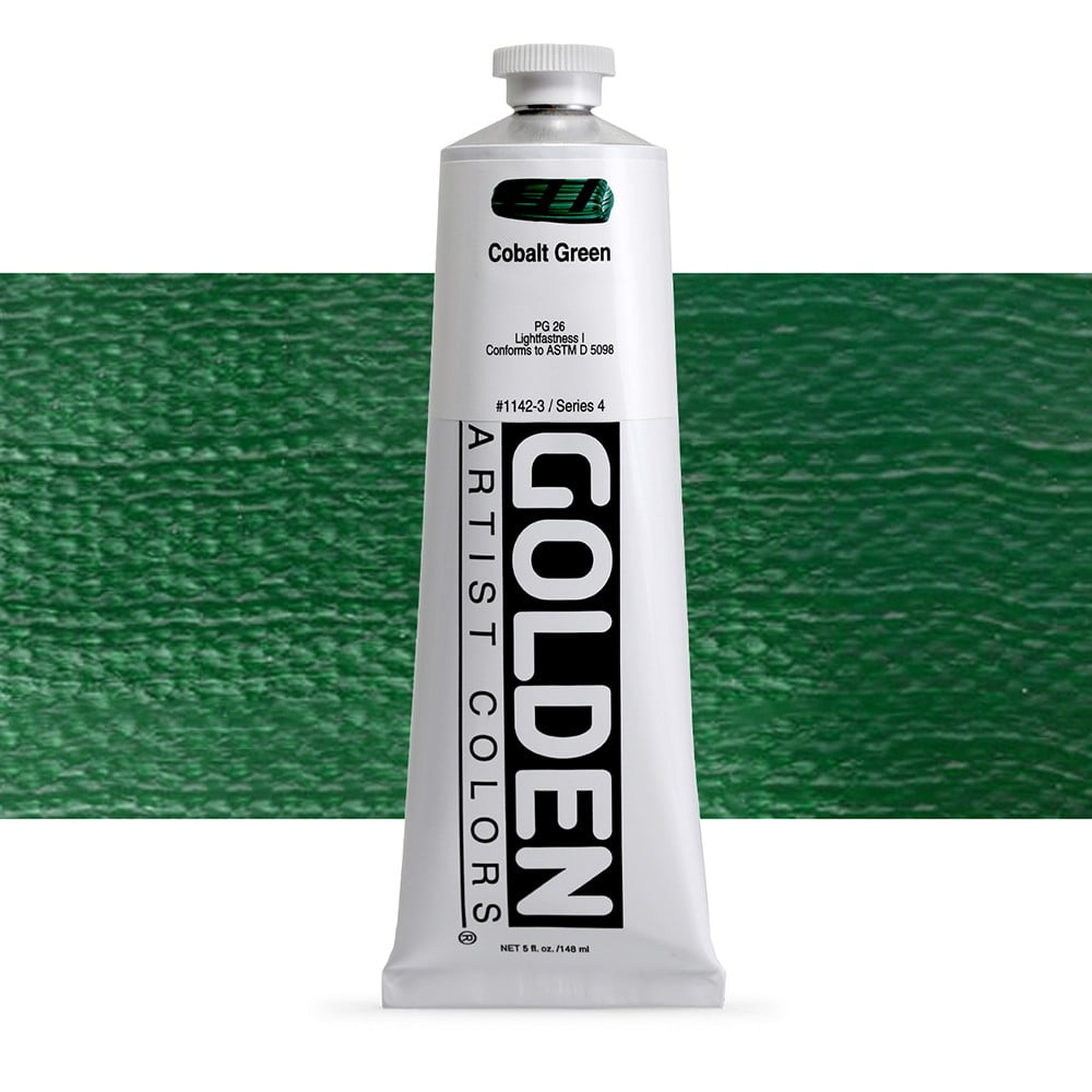 Golden Heavy Body Artist Acrylic, 5 oz, Cobalt Green