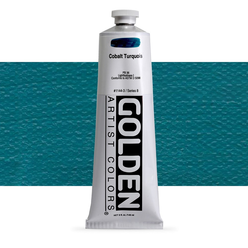 Golden Heavy Body Artist Acrylic, 5 oz, Cobalt Turquoise