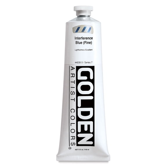 Golden Heavy Body Artist Acrylic, 5 oz, Interference Blue