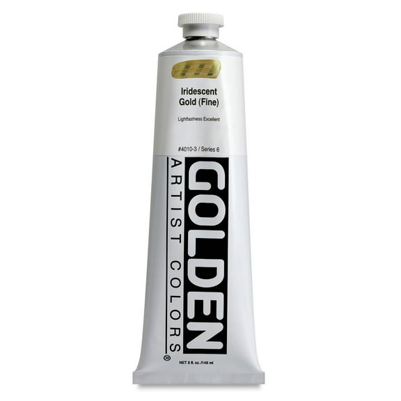 Golden Heavy Body Artist Acrylic, 5 oz, Iridescent Gold (Fine)