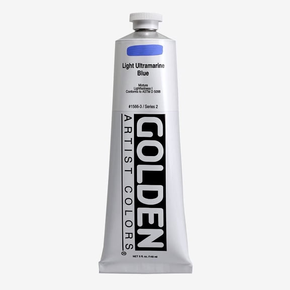 Golden Heavy Body Artist Acrylic, 5 oz, Light Ultramarine Blue
