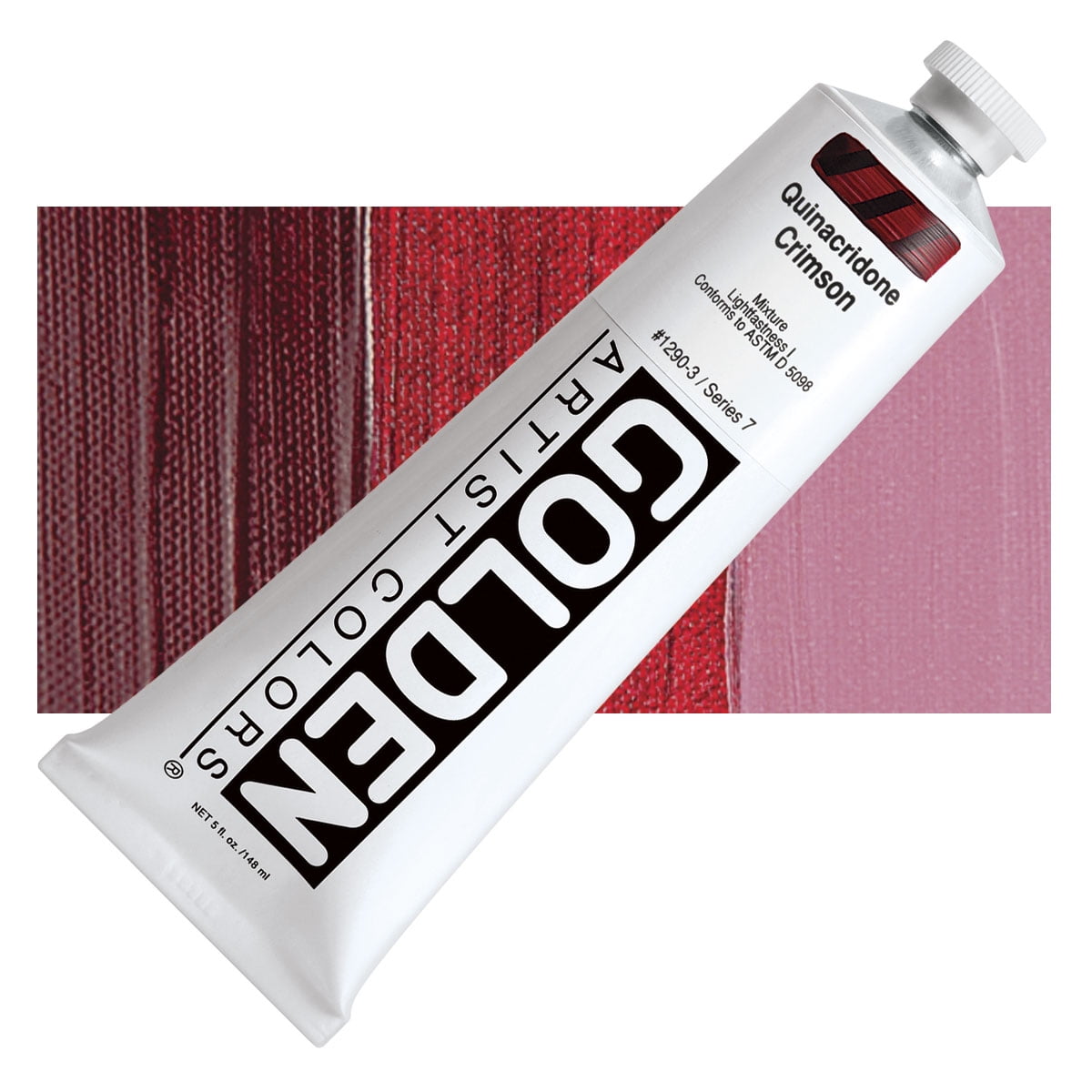Golden Heavy Body Artist Acrylics - Quinacridone Crimson, 5 oz Tube