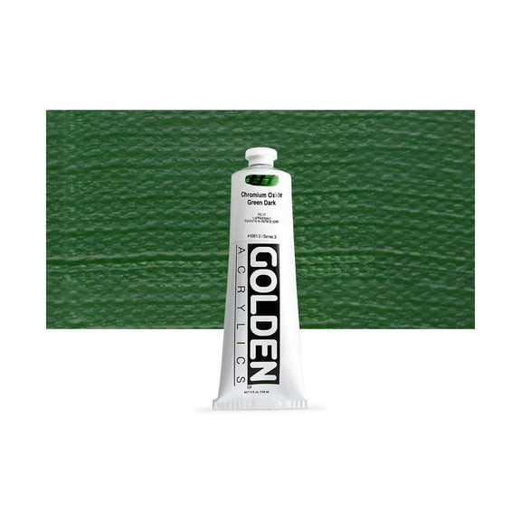 Golden Heavy Body Artist Acrylic - Chromium Oxide Green Dark, 5 oz