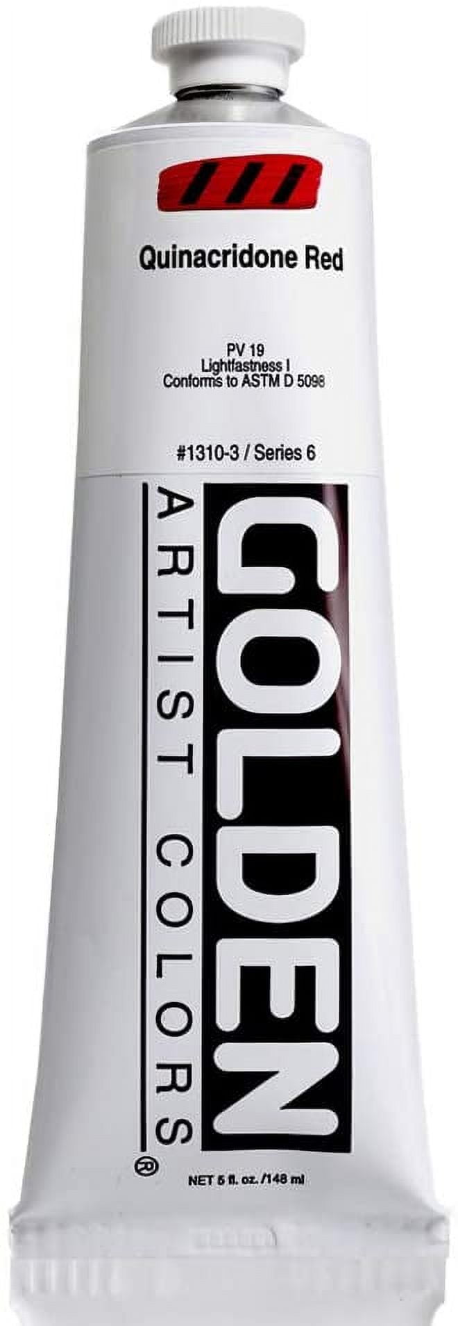 Golden Heavy Body Artist Acrylic, Quinacridone Red, 5 oz.