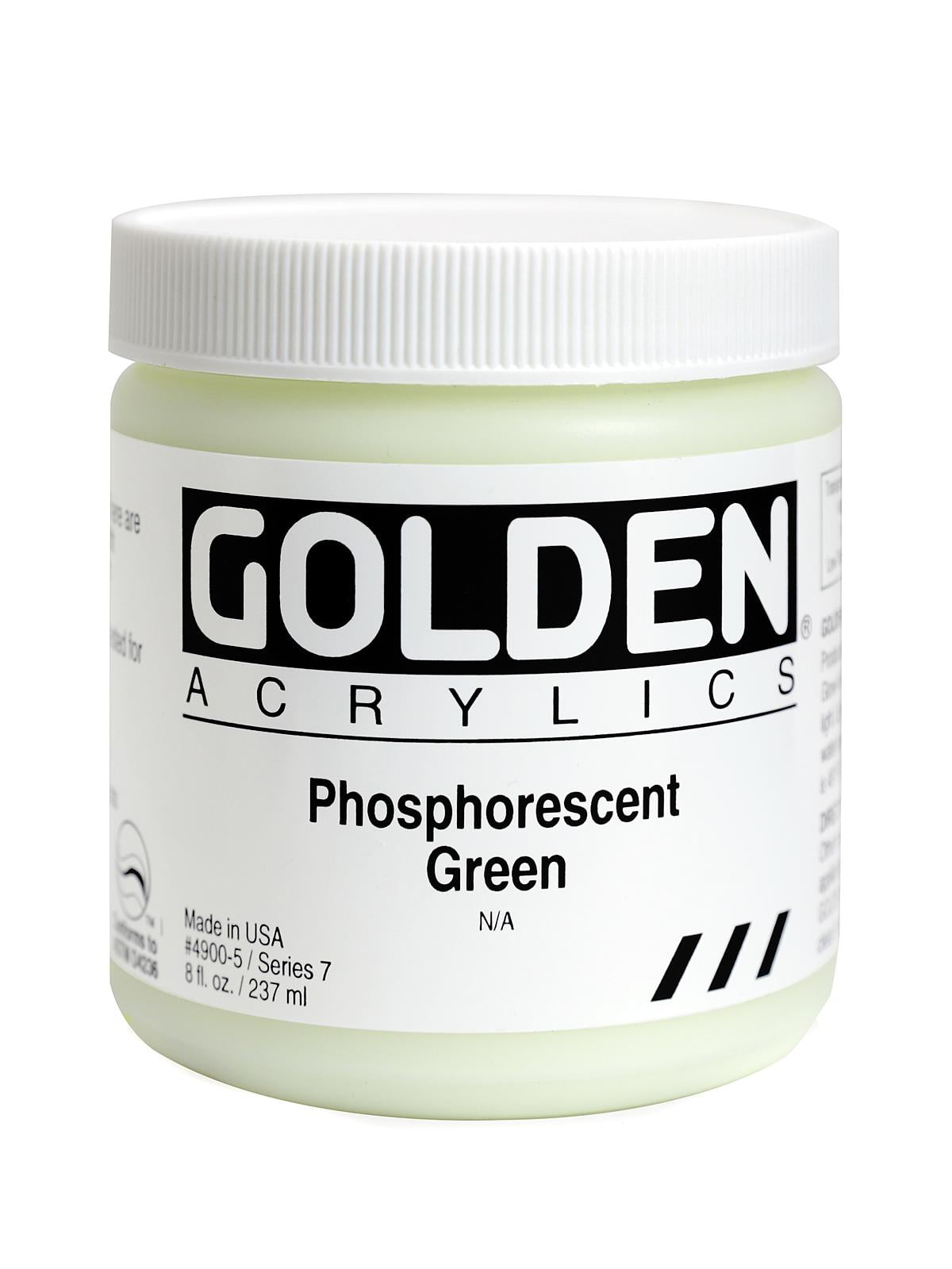 Golden Heavy Body Artist Acrylics, 8 oz, Phosphorescent Green