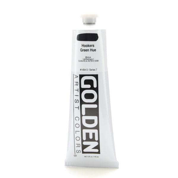 Golden Heavy Body Acrylic Paint, 5 Oz, Historical Hooker's Green Hue