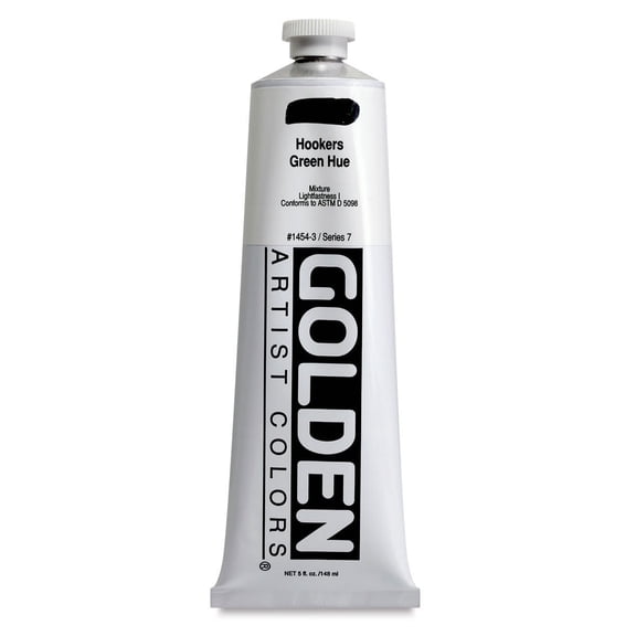 Golden Heavy Body Artist Acrylics - Hooker's Green Hue, 5 oz Tube