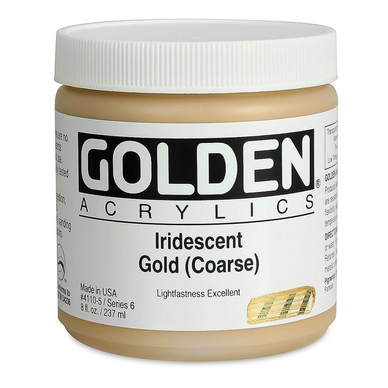 Golden Heavy Body Acrylic 2oz Iridescent Gold (Coarse)