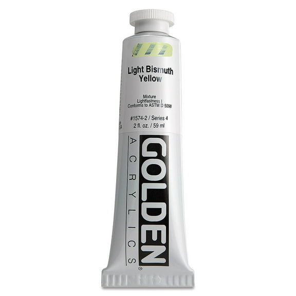 Golden Heavy Body Artist Acrylics - Light Bismuth Yellow, 2 oz