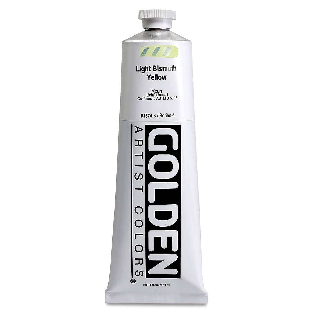 Golden Heavy Body Artist Acrylics - Light Bismuth Yellow, 5 oz