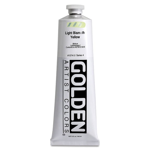 Golden Heavy Body Artist Acrylics - Light Bismuth Yellow, 5 oz