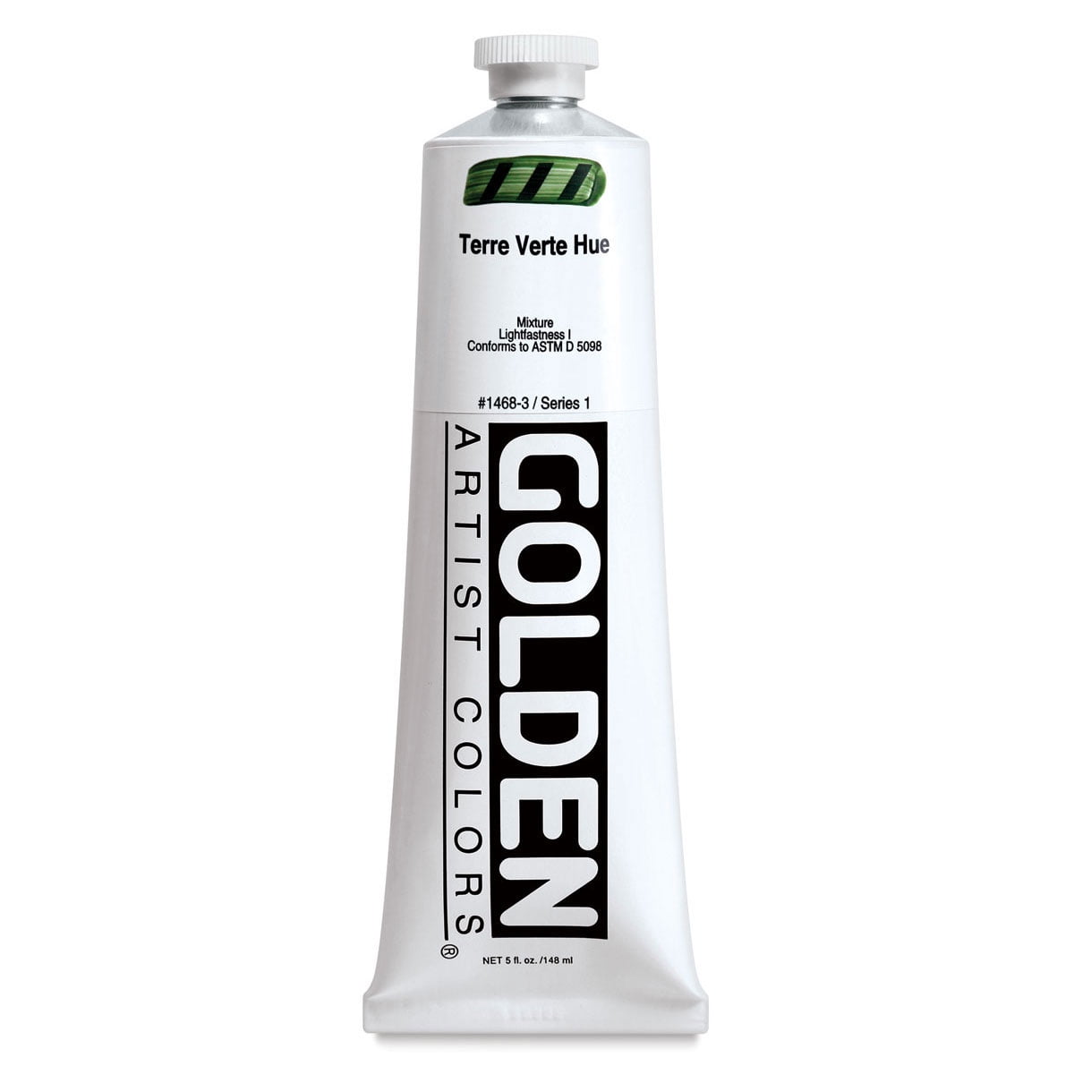 Golden Heavy Body Artist Acrylics - Terre Verte Historic Hue, 5 oz Tube