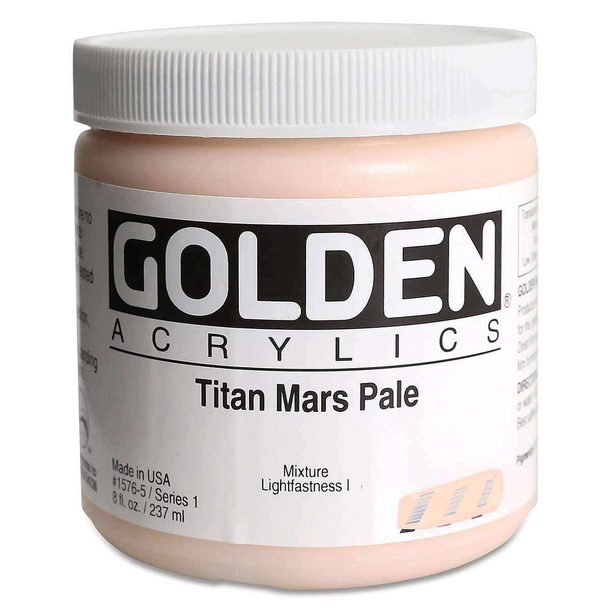Golden Heavy Body Artist Acrylics - Titan Mars Pale, 8 oz