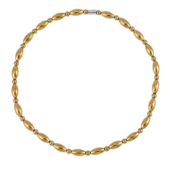 Golden Hematite Silvertone Beaded Necklace for Women Jewelry Size 20" Ct 302.99 Birthday Christmas Gifts for Women