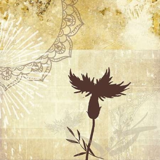 Golden Henna Breeze 2 Canvas Art - Louis Duncan-He (24 x 24)