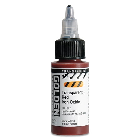 Golden? High Flow Acrylic, 1 oz., Transparent Red Iron Oxide