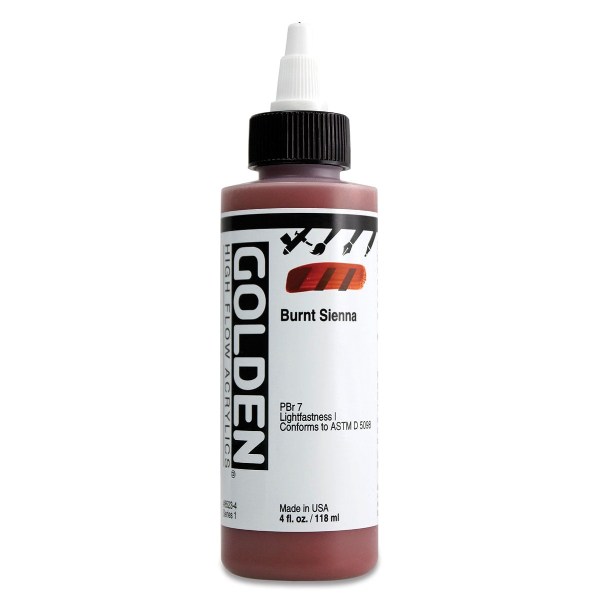 Golden� High Flow Acrylic, 4 oz., Burnt Sienna