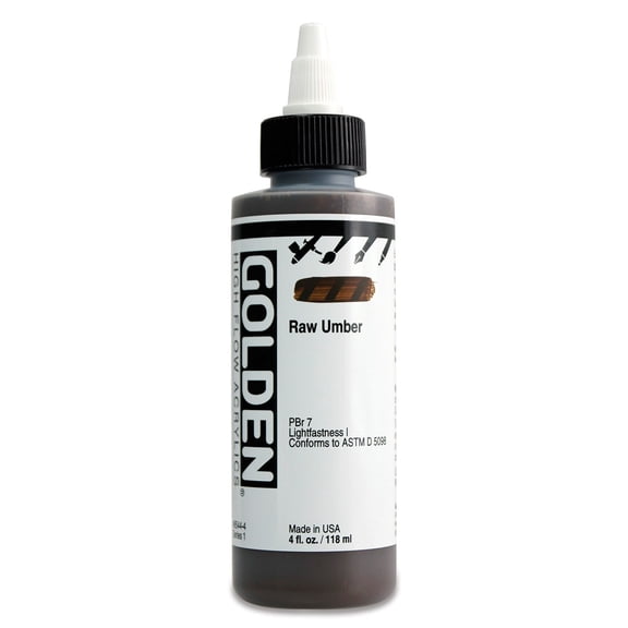 Golden� High Flow Acrylic, 4 oz., Raw Umber