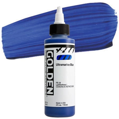 Golden? High Flow Acrylic, 4 oz., Ultramarine Blue