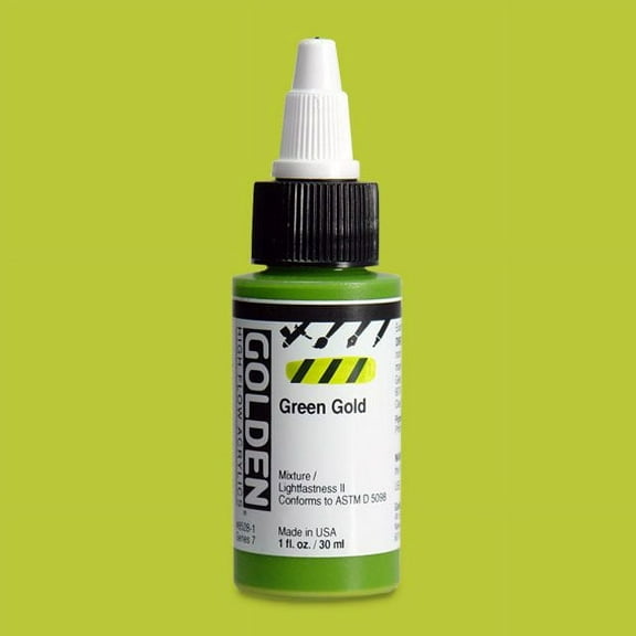 Golden High Flow Acrylic - Green Gold, 1 oz
