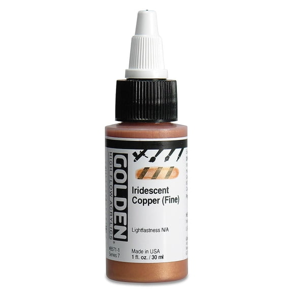 Golden High Flow Acrylics, 1 oz, Iridescent Copper (Fine)