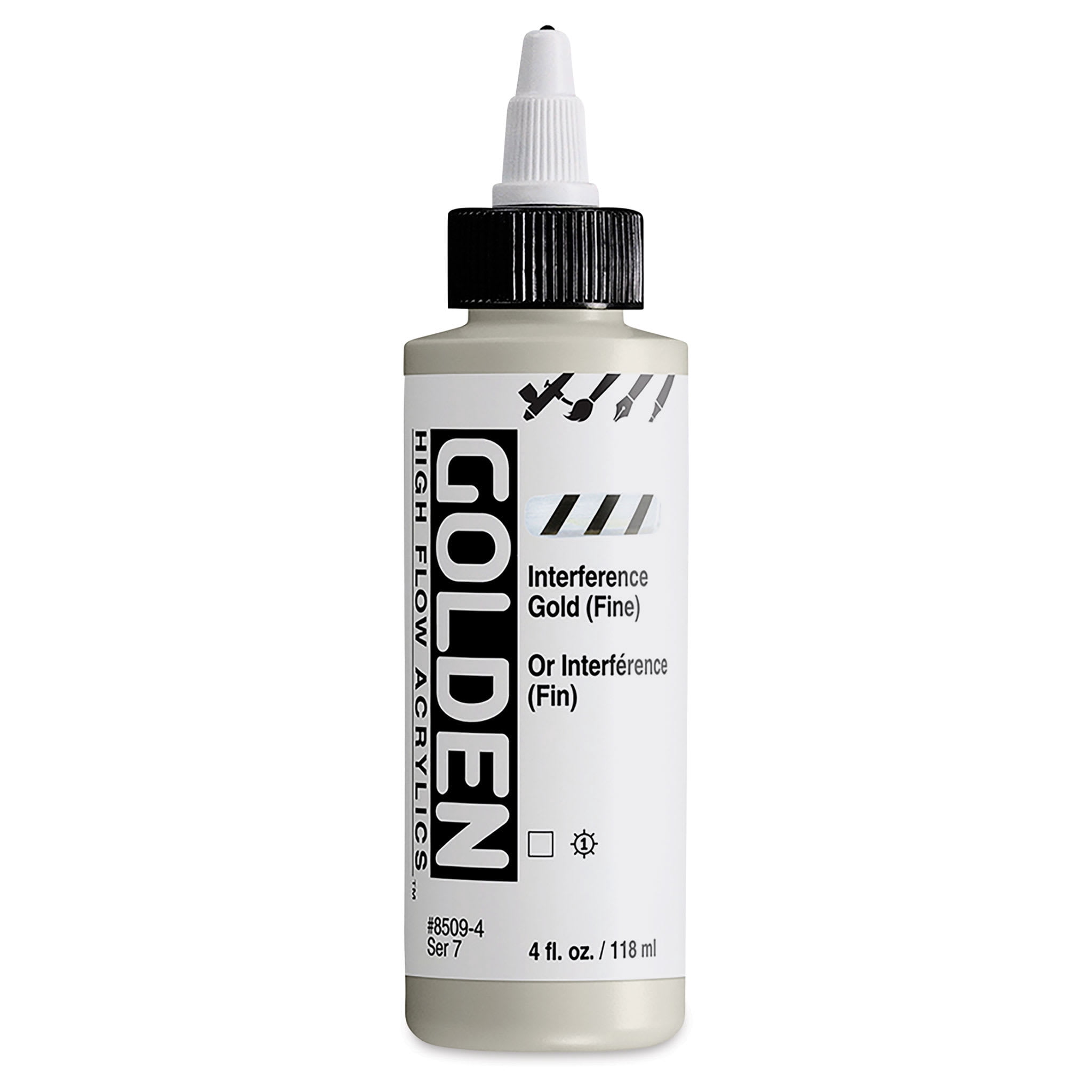 Golden High Flow Acrylics - Interference Gold (Fine), 4 oz bottle