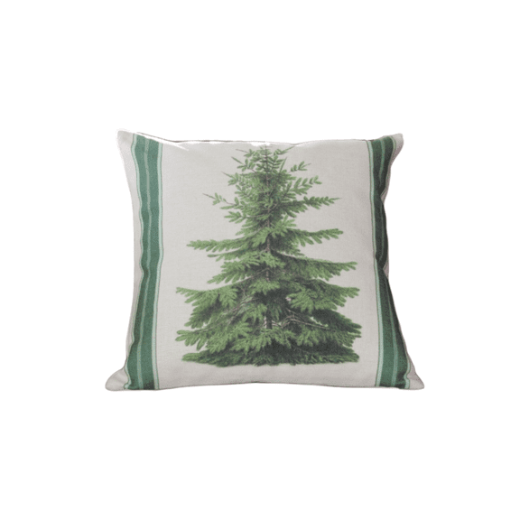 18" Vintage Pine Tree Throw Pillow w/insert