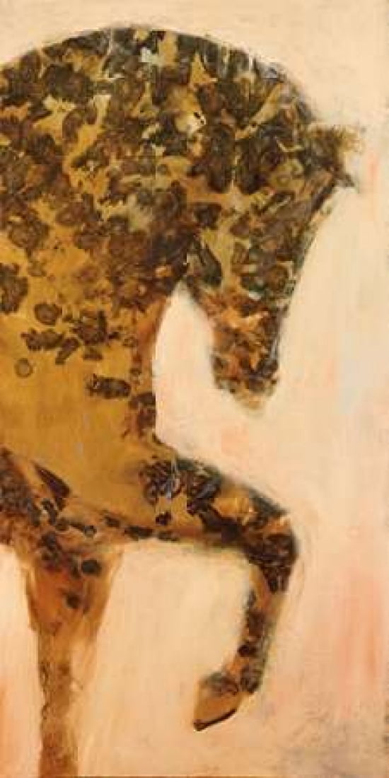 Golden Horse Canvas Art - JC Pino (10 x 20)