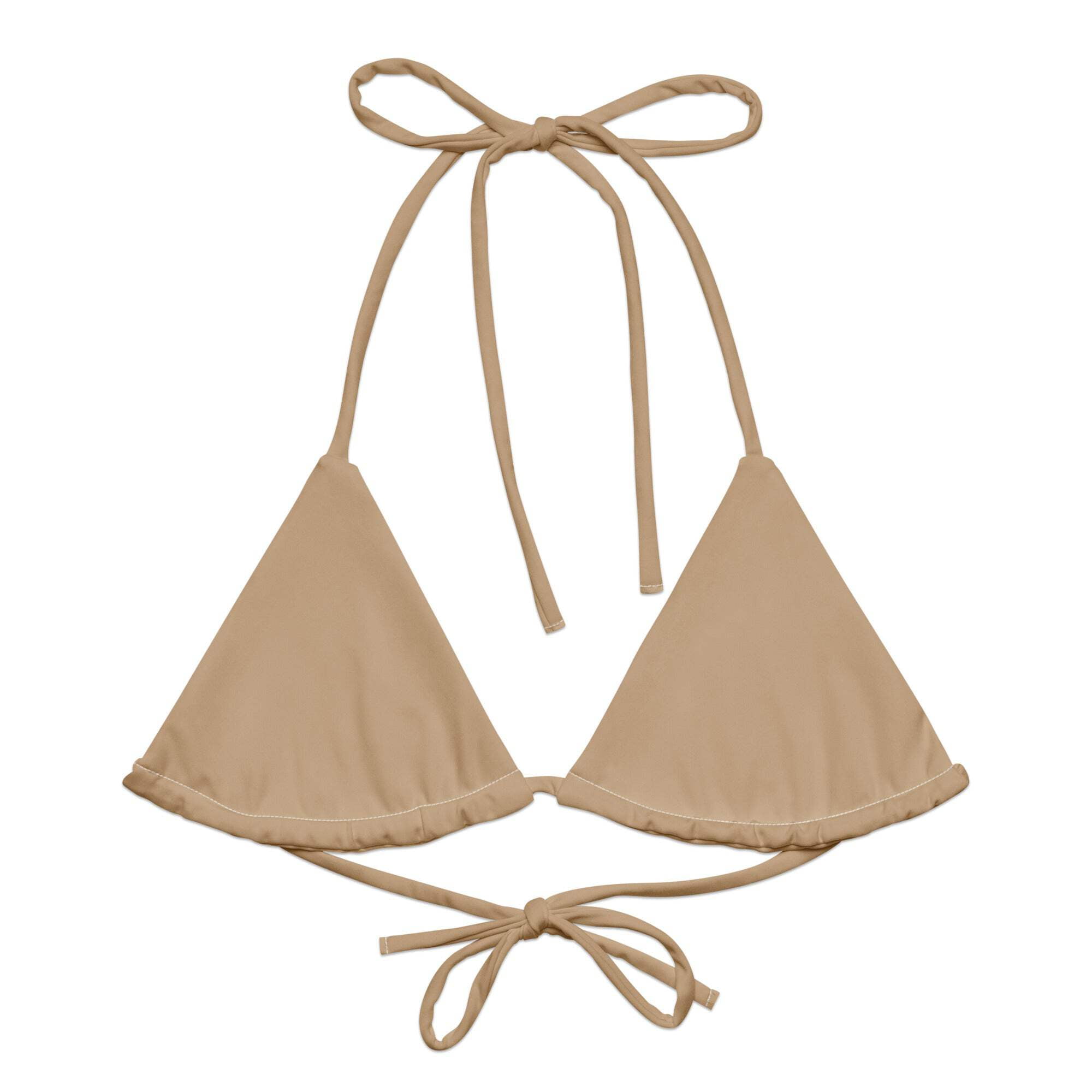 Golden Hour Glow Recycled String Bikini Top - Walmart.com
