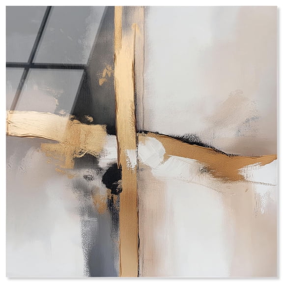 Golden Hour I Acrylic Elegant Wall Decor by Art Remedy, Ready to Hang, 30 x 30