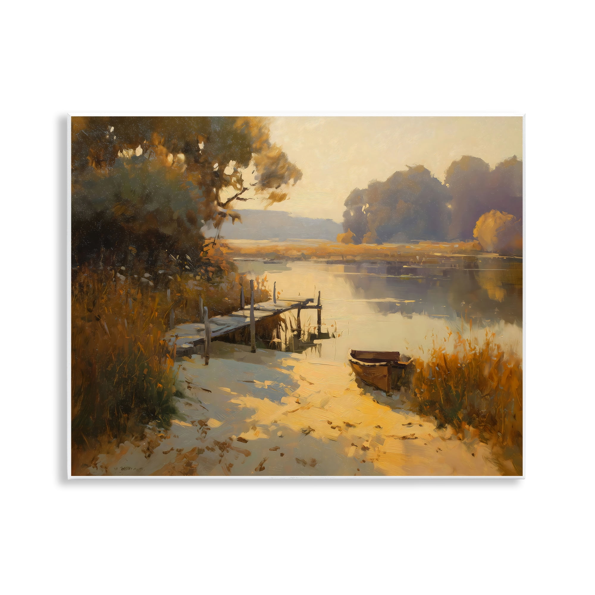 Golden Hour in Autumn Wall Plaque Art, design by Arlington Prints