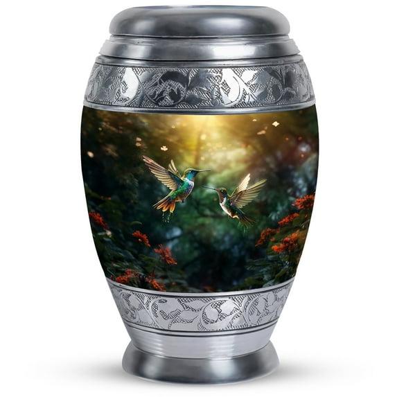 Golden Humming Bird - Small Dad Urns For Human Ashes - Ashes Urn Adult - Cremation Urns For Ashes - Burial Urns For Human Ashes Adult Male (Size-3nch,1pcs)