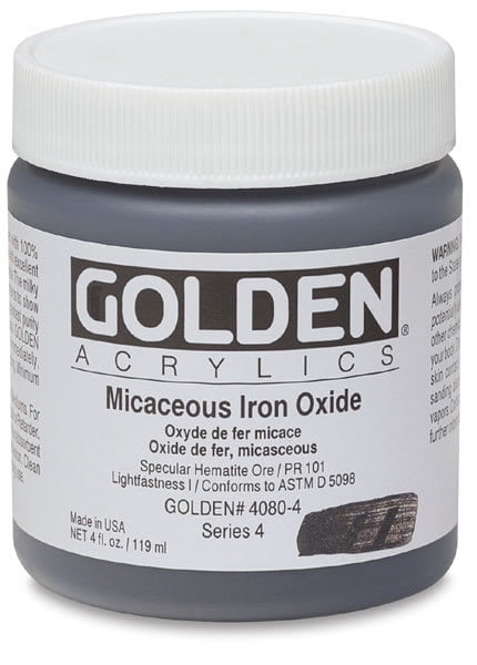 Golden Special Iridescent Acrylics - Micaceous Iron Oxide, 4 oz